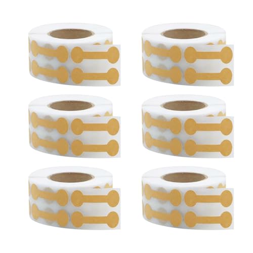 3000 Stück selbstklebende Schmuck-Preisschilder Blanko-Halskette Preisaufkleber kleine Ohrring-Preisetiketten Ring Einzelhandel Aufkleber Armband Verkaufsetiketten für Boutiquen Märkte Braun von FSSTUD