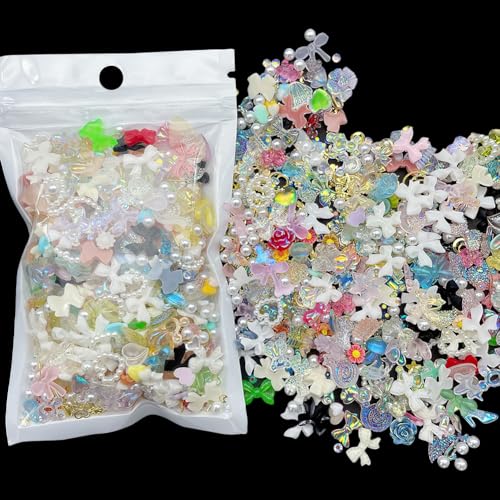 3D-Nagel-Charms, Kunstharz, Nagelkunst, Herzen, Blume, Bär, Nägel, niedlich, Fingernagel, Strasssteine, Edelsteine, runde Kunststoffnägel, Perlen für Bastelarbeiten, ca. 500 Stück 3D-Nagel-Charms, Kunstharz, Nagelkunst, Herzen, Blume, Bär, Nägel, niedlich, Fingernagel, Strasssteine, Edelsteine, runde Kunststoffnägel, Perlen für Bastelarbeiten, ca. 500 Stück von FSSTUD