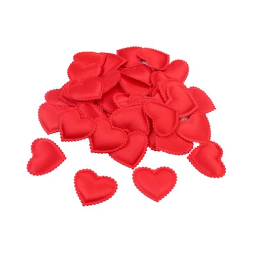 400 Stück 2,5 cm kleine Herzform Blütenblätter Valentinstag Stoff Konfetti Hochzeit Party Streukonfetti Niedlich Brautdusche Konfetti Schwamm Konfetti Herzen Romantische Tischkonfetti Dekorationen Rot von FSSTUD