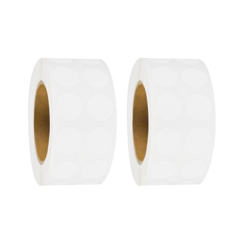 4000 Stück 1,3 cm transparente, runde selbstklebende Etiketten, wasserfest, Kreis-Etiketten, transparente Siegelaufkleber, abnehmbare Punkt-Aufkleber für Umschläge, Geschenkverpackungen 4000 Stück 1,3 cm transparente, runde selbstklebende Etiketten, wasserfest, Kreis-Etiketten, transparente Siegelaufkleber, abnehmbare Punkt-Aufkleber für Umschläge, Geschenkverpackungen von FSSTUD