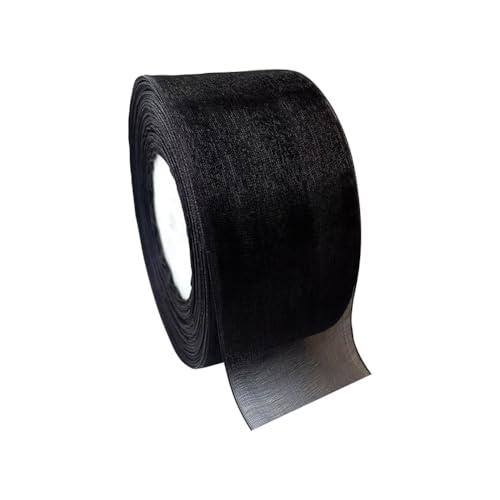 45 m 5 cm breites, transparentes Chiffonband, Organza-Band, Geschenkband, Hochzeit, dekoratives Band, Schleifenband, Stoff, Bastelband für Party-Dekoration, Schwarz 45 m 5 cm breites, transparentes Chiffonband, Organza-Band, Geschenkband, Hochzeit, dekoratives Band, Schleifenband, Stoff, Bastelband für Party-Dekoration, Schwarz von FSSTUD