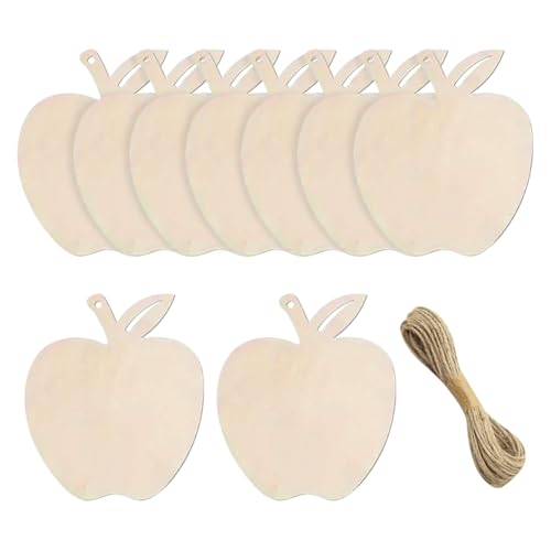 48 Stück unlackiertes Holz Apfelausschnitte Handwerk Apfel Ornamente Holz Obst Ausschnitte Holz Geschenkanhänger Rohlinge lackierbare Holzstücke Blanko Weihnachten hängende Dekorationen mit 10m Schnur 48 Stück unlackiertes Holz Apfelausschnitte Handwerk Apfel Ornamente Holz Obst Ausschnitte Holz Geschenkanhänger Rohlinge lackierbare Holzstücke Blanko Weihnachten hängende Dekorationen mit 10m Schnur von FSSTUD