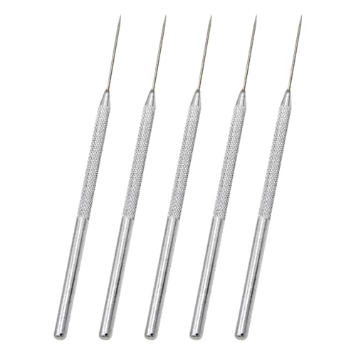5 Stück Edelstahl-Keramik-Nadeln, Töpferei, Schnitznadel, Modelliernadel, Polymer-Modellierwerkzeuge, Wachs-Modellierwerkzeug, Ton, Textur, Kunstwerkzeug für Künstler 5 Stück Edelstahl-Keramik-Nadeln, Töpferei, Schnitznadel, Modelliernadel, Polymer-Modellierwerkzeuge, Wachs-Modellierwerkzeug, Ton, Textur, Kunstwerkzeug für Künstler von FSSTUD