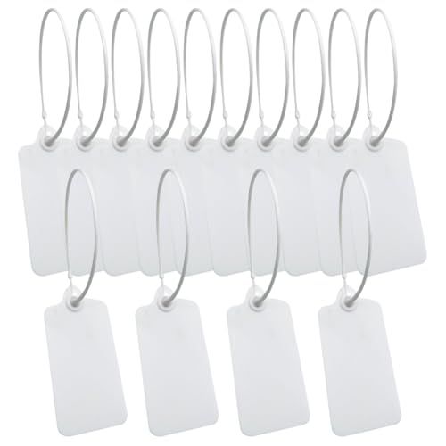 50 Stück Blanko-Hängeetiketten aus Kunststoff, beschreibbar, wasserdicht, Etiketten, Siegel, Versandanhänger, Lagerbestand, Aufhängeetiketten, Preisetiketten, Aufbewahrung, Namensschild, Hängeetikett 50 Stück Blanko-Hängeetiketten aus Kunststoff, beschreibbar, wasserdicht, Etiketten, Siegel, Versandanhänger, Lagerbestand, Aufhängeetiketten, Preisetiketten, Aufbewahrung, Namensschild, Hängeetikett von FSSTUD