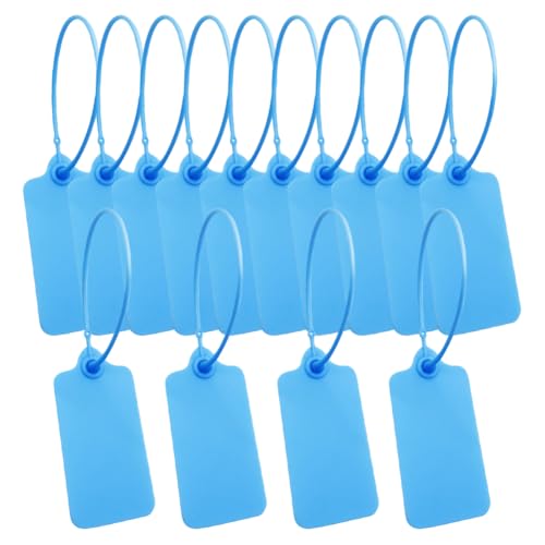 50 Stück Blanko-Hängeetiketten aus Kunststoff, beschreibbar, wasserdicht, Etiketten, Siegel, Versandetiketten, Lagerbestand, zum Anbinden von Preisetiketten, Aufbewahrung, Namensschild, Organizer 50 Stück Blanko-Hängeetiketten aus Kunststoff, beschreibbar, wasserdicht, Etiketten, Siegel, Versandetiketten, Lagerbestand, zum Anbinden von Preisetiketten, Aufbewahrung, Namensschild, Organizer von FSSTUD