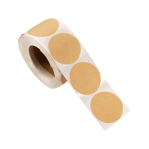 500 Stück kleine runde Kraft-Aufkleber, Punkt-Aufkleber, Kreis-Aufkleber, Rolle, Einmachgläser, Etiketten, selbstklebende Blanko-Etiketten, beschreibbare Aufkleber für Organisation 500 Stück kleine runde Kraft-Aufkleber, Punkt-Aufkleber, Kreis-Aufkleber, Rolle, Einmachgläser, Etiketten, selbstklebende Blanko-Etiketten, beschreibbare Aufkleber für Organisation von FSSTUD