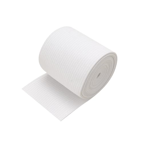 5m x 7.6cm breites Strickgummiband Weiß elastische flache Kordel Elastizität Nähband Dehnbarer Hüftgurt für DIY Bund Tagesdecke und Manschette 5m x 7.6cm breites Strickgummiband Weiß elastische flache Kordel Elastizität Nähband Dehnbarer Hüftgurt für DIY Bund Tagesdecke und Manschette von FSSTUD