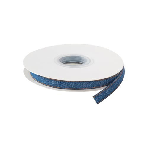 9,1 m x 1 cm dünnes Jeansband Blau Jeans-Stoffstreifen Geschenkverpackungsbänder Haarschleifenband Kleidungsstück Nähen Bänder für DIY Kunstprojekte Blau von FSSTUD