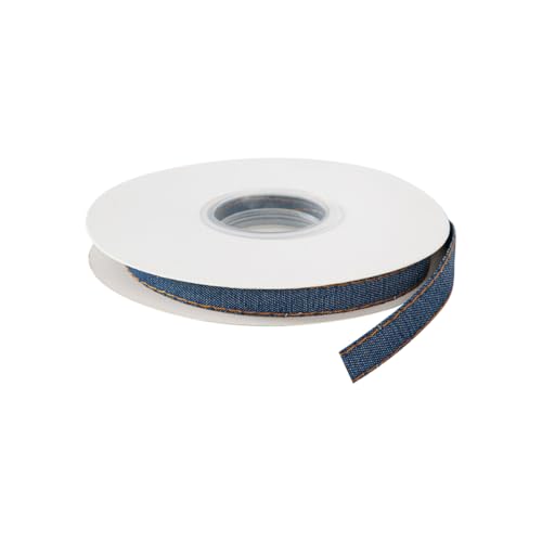 9,1 m x 1 cm dünnes Jeansband Blau Jeans-Stoffstreifen Geschenkverpackungsbänder Haarschleifenband Kleidungsstück Nähen Bänder für DIY Kunstprojekte Dunkelblau von FSSTUD