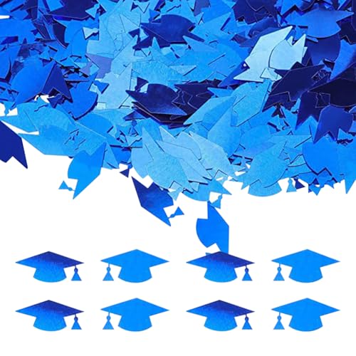 90 Gramm Abschlusskappen Tischkonfetti Kleine Grad Kappe Ausschnitte Abschlussfeier Tisch Streuung Metallfolie Konfetti Kunststoff Grad Kappe Party Dekorationen für Schule Zuhause Blau 90 Gramm Abschlusskappen Tischkonfetti Kleine Grad Kappe Ausschnitte Abschlussfeier Tisch Streuung Metallfolie Konfetti Kunststoff Grad Kappe Party Dekorationen für Schule Zuhause Blau von FSSTUD