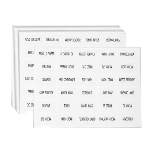 900 Stück 2,5 x 1,5 cm wasserdichte Flaschenetiketten in Reisegröße, kleine Toilettenartikel-Aufkleber, Kosmetikbehälter-Etiketten, Hautpflege-Produktetikett, Badezimmer-Organisationsaufkleber für 900 Stück 2,5 x 1,5 cm wasserdichte Flaschenetiketten in Reisegröße, kleine Toilettenartikel-Aufkleber, Kosmetikbehälter-Etiketten, Hautpflege-Produktetikett, Badezimmer-Organisationsaufkleber für von FSSTUD