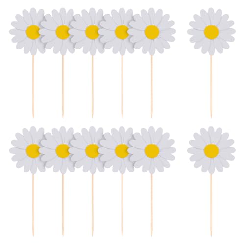 Cupcake-Topper aus Papier, Gänseblümchen, kleine Gänseblümchen, Kuchendekoration, Babyparty, Cupcake-Topper, niedliche Blumen, Kuchendekoration, Blumenform, Kuchendekorationen für Hochzeit, Geburtstag Cupcake-Topper aus Papier, Gänseblümchen, kleine Gänseblümchen, Kuchendekoration, Babyparty, Cupcake-Topper, niedliche Blumen, Kuchendekoration, Blumenform, Kuchendekorationen für Hochzeit, Geburtstag von FSSTUD