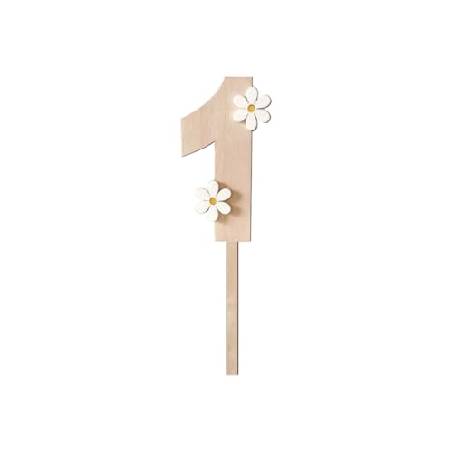Cupcake-Topper zum 1. Geburtstag, Motiv: Gänseblümchen, Holz, Blume, Dessertstäbchen, Boho-Stil, Kucheneinsätze, Dekoration Cupcake-Topper zum 1. Geburtstag, Motiv: Gänseblümchen, Holz, Blume, Dessertstäbchen, Boho-Stil, Kucheneinsätze, Dekoration von FSSTUD