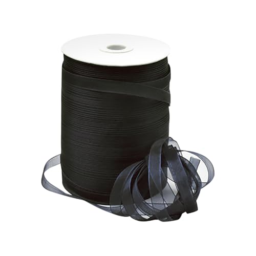 FSSTUD Durchsichtiges Organza-Chiffonband, 457 m, 6 mm, transparentes Geschenkband, Nähen, Organzaband, schmales Bastelband für Hochzeit, Geburtstag, Schwarz FSSTUD Durchsichtiges Organza-Chiffonband, 457 m, 6 mm, transparentes Geschenkband, Nähen, Organzaband, schmales Bastelband für Hochzeit, Geburtstag, Schwarz von FSSTUD