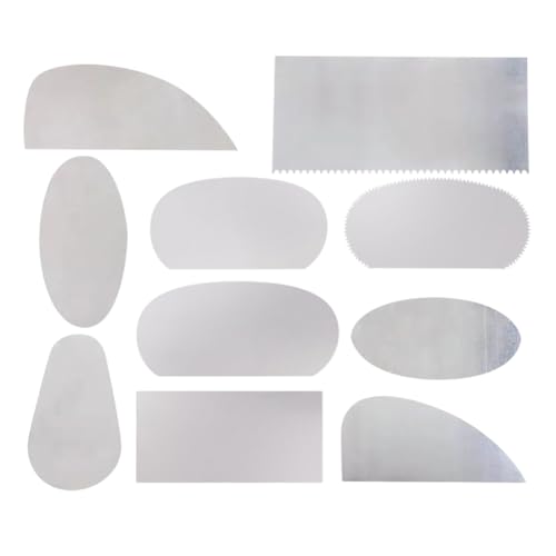 FSSTUD 10 Stück Edelstahl-Tonschaber, Töpferei-Modellierschaber, Tonformung, Texturierschaber, gezackte Keramik-Modellierwerkzeuge, Skulpturenrippen-Werkzeuge FSSTUD 10 Stück Edelstahl-Tonschaber, Töpferei-Modellierschaber, Tonformung, Texturierschaber, gezackte Keramik-Modellierwerkzeuge, Skulpturenrippen-Werkzeuge von FSSTUD