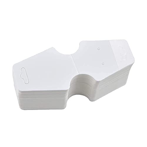 FSSTUD 100 Stück selbstklebende Halsketten-Display-Karten, Armbandhalter, Karten, Schmuckverpackung, Karten, Haarband, Haargummi, Scrunchies-Anhänger, Schlüsselanhänger, Ohrring, hängende Karten, Weiß FSSTUD 100 Stück selbstklebende Halsketten-Display-Karten, Armbandhalter, Karten, Schmuckverpackung, Karten, Haarband, Haargummi, Scrunchies-Anhänger, Schlüsselanhänger, Ohrring, hängende Karten, Weiß von FSSTUD