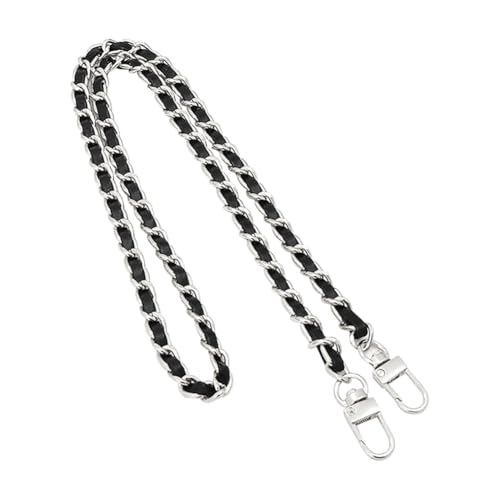 FSSTUD 120 cm Metallkette, Geldbörsenriemen, PU-Leder, Handtaschenkette, Umhängetasche, Ersatzkette, Crossbody-Tasche, Kettenriemen, Geldbörsenkette, Gürtel mit Metallschnallen, für Erwachsene, Silber FSSTUD 120 cm Metallkette, Geldbörsenriemen, PU-Leder, Handtaschenkette, Umhängetasche, Ersatzkette, Crossbody-Tasche, Kettenriemen, Geldbörsenkette, Gürtel mit Metallschnallen, für Erwachsene, Silber von FSSTUD
