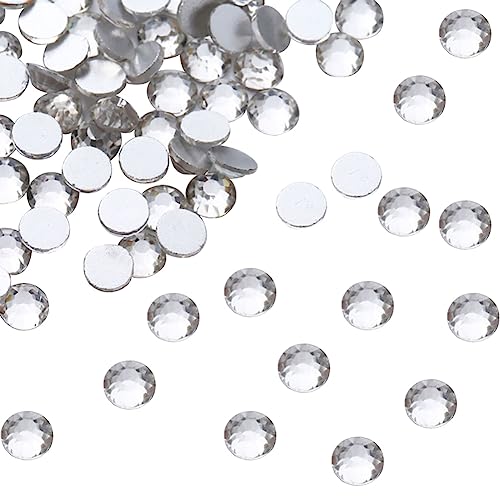 FSSTUD 1440 Stück Glas-Strasssteine mit flacher Rückseite, flache runde Edelsteine, Kristall, Nagelkunst-Nieten, Glitzer, Bastelsteine für Gesicht, Kleidung, Schuhe, weiß FSSTUD 1440 Stück Glas-Strasssteine mit flacher Rückseite, flache runde Edelsteine, Kristall, Nagelkunst-Nieten, Glitzer, Bastelsteine für Gesicht, Kleidung, Schuhe, weiß von FSSTUD