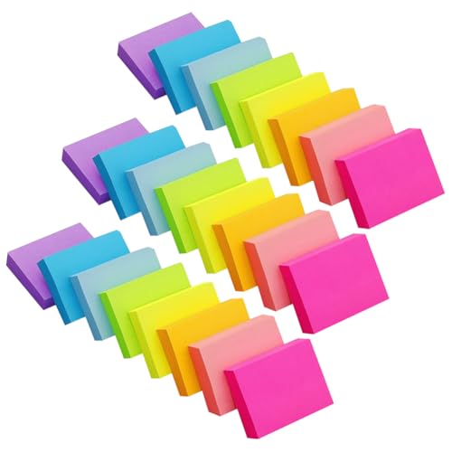 FSSTUD 1800 Blatt 3,8 x 5,1 cm helle Farbe Haftnotizen bunte selbstklebende Notizblöcke Mini selbstklebende Notizzettel Blanko Aufkleber Notizblöcke farbige Haftnotizen Blöcke kleine FSSTUD 1800 Blatt 3,8 x 5,1 cm helle Farbe Haftnotizen bunte selbstklebende Notizblöcke Mini selbstklebende Notizzettel Blanko Aufkleber Notizblöcke farbige Haftnotizen Blöcke kleine von FSSTUD