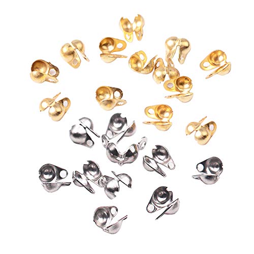 FSSTUD 200 Stück Clamshell Quetschkalotten Quetschperlen Abdeckungen Schmuck Verschlüsse Bead Tips für Schmuckherstellung 2mm FSSTUD 200 Stück Clamshell Quetschkalotten Quetschperlen Abdeckungen Schmuck Verschlüsse Bead Tips für Schmuckherstellung 2mm von FSSTUD