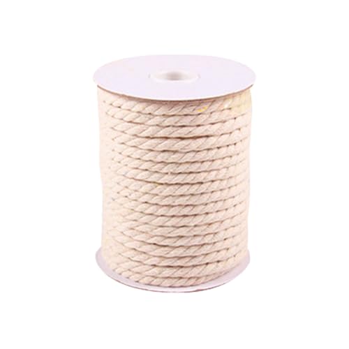 FSSTUD 20m Weiß Baumwolle Makramee Schnur Pflanze Kleiderbügel Schnur Wandbehang Seil Handwerk Herstellung Schnur Stricken Tapisserie Seil 6mm FSSTUD 20m Weiß Baumwolle Makramee Schnur Pflanze Kleiderbügel Schnur Wandbehang Seil Handwerk Herstellung Schnur Stricken Tapisserie Seil 6mm von FSSTUD
