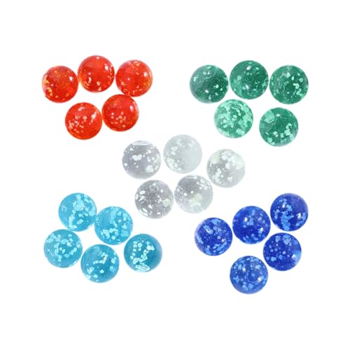 FSSTUD 25 Stück 14 mm leuchtende Murmeln ohne Loch leuchtende Glasperlen kleine runde Murmeln bunte Glasvasenfüller für Heimdekoration FSSTUD 25 Stück 14 mm leuchtende Murmeln ohne Loch leuchtende Glasperlen kleine runde Murmeln bunte Glasvasenfüller für Heimdekoration von FSSTUD