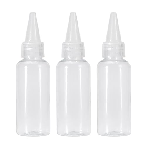 FSSTUD 3 Stück 100 ml transparente Kunststoff-Quetschflaschen, kleine, leere Applikatorflaschen, Flüssigkeitsspenderflaschen, Bastelflaschen, Kleberflaschen, nachfüllbar, gepunktet, Acrylfarben FSSTUD 3 Stück 100 ml transparente Kunststoff-Quetschflaschen, kleine, leere Applikatorflaschen, Flüssigkeitsspenderflaschen, Bastelflaschen, Kleberflaschen, nachfüllbar, gepunktet, Acrylfarben von FSSTUD