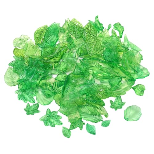 FSSTUD 300 Stück Blatt-Perlen in verschiedenen Größen, Acryl, Blatt-Charm-Perlen, transparent, Blatt-Charm-Perlen, Schmuckherstellung, Blätter, Anhänger, Bastelblätter, Perlen für Armbänder, FSSTUD 300 Stück Blatt-Perlen in verschiedenen Größen, Acryl, Blatt-Charm-Perlen, transparent, Blatt-Charm-Perlen, Schmuckherstellung, Blätter, Anhänger, Bastelblätter, Perlen für Armbänder, von FSSTUD