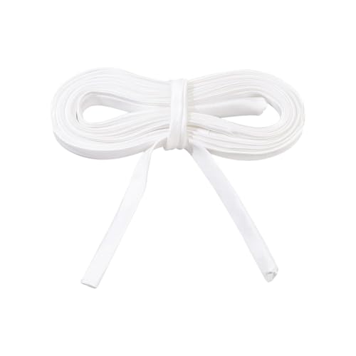 FSSTUD 4 m x 1,5 cm Hochzeit Brautkleid Raffhalter Verstellbare Korsettbänder Weiche Korsett Rückengurt Flaches Satinband Korsett Schnürschnur Ersatz für Reißverschluss Knopf Ersetzen Weiß FSSTUD 4 m x 1,5 cm Hochzeit Brautkleid Raffhalter Verstellbare Korsettbänder Weiche Korsett Rückengurt Flaches Satinband Korsett Schnürschnur Ersatz für Reißverschluss Knopf Ersetzen Weiß von FSSTUD