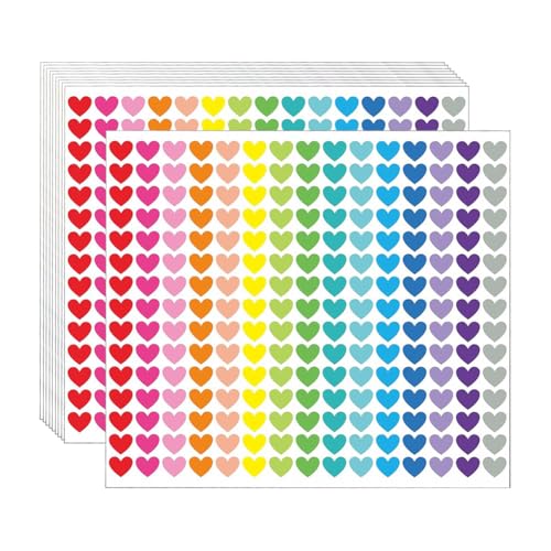 FSSTUD 4500 Stück 1,3 cm kleine herzförmige Etikettenaufkleber Regenbogen Liebe Herz Aufkleber Mini Aufkleber Herzen bunte selbstklebende Herzen winzige farbige Aufkleber Etiketten für Umschläge FSSTUD 4500 Stück 1,3 cm kleine herzförmige Etikettenaufkleber Regenbogen Liebe Herz Aufkleber Mini Aufkleber Herzen bunte selbstklebende Herzen winzige farbige Aufkleber Etiketten für Umschläge von FSSTUD