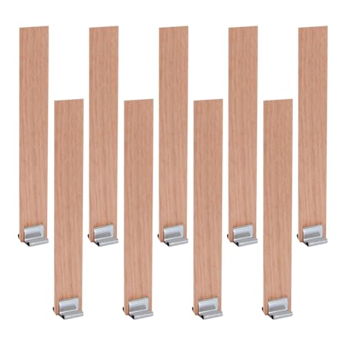 FSSTUD 50 Sets 13 x 130 mm Holzdochte zur Kerzenherstellung, natürliche Holzdochte, Paraffin-Kerzendochte, breite Soja-Kerzendochte, handgefertigt, mit Metallsockel für Bienenwachs FSSTUD 50 Sets 13 x 130 mm Holzdochte zur Kerzenherstellung, natürliche Holzdochte, Paraffin-Kerzendochte, breite Soja-Kerzendochte, handgefertigt, mit Metallsockel für Bienenwachs von FSSTUD