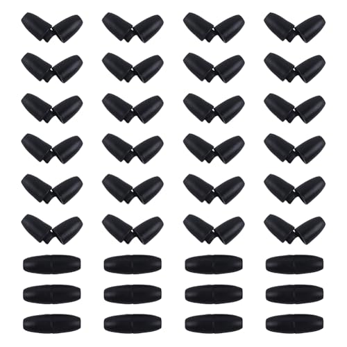 FSSTUD 50 Stück Kunststoff-Sicherheitsverschlüsse, Breakaway-Halskettenverschlüsse, Armbandschnallen-Verschlüsse, kleine Perlen, Fassverbinder, Schmuckherstellung, Zubehör für Fußkettchen, Schwarz FSSTUD 50 Stück Kunststoff-Sicherheitsverschlüsse, Breakaway-Halskettenverschlüsse, Armbandschnallen-Verschlüsse, kleine Perlen, Fassverbinder, Schmuckherstellung, Zubehör für Fußkettchen, Schwarz von FSSTUD