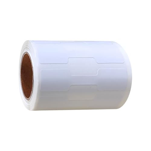FSSTUD 500 Stück selbstklebende Schmuck-Preisetiketten, blanko, Armband, Preisschilder, Ring-Display, Etiketten, Halskette, Identifikationsetiketten, Ohrringe, Identifizierungsschilder, Weiß von FSSTUD