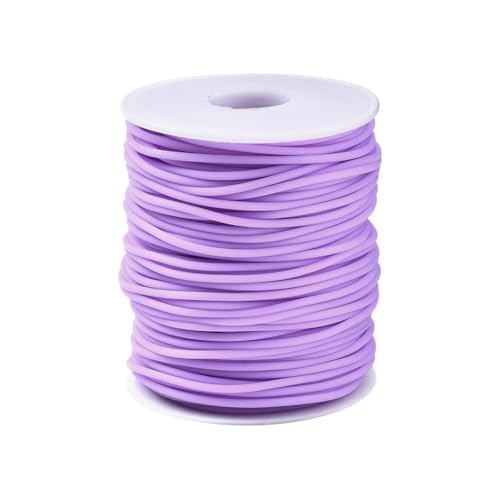 FSSTUD 50m Knit Stitch Holder Cords Round Stitch Keeper Cord Hollow Pipe Rubber Tube Cord Necklace Bracelet Beading Cord Knitting Tubing Barber Cords with Spule for Holding Stitches Purple FSSTUD 50m Knit Stitch Holder Cords Round Stitch Keeper Cord Hollow Pipe Rubber Tube Cord Necklace Bracelet Beading Cord Knitting Tubing Barber Cords with Spule for Holding Stitches Purple von FSSTUD