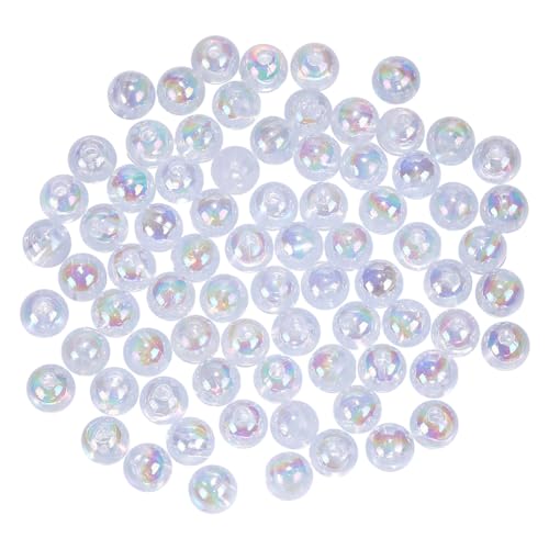 FSSTUD Acrylperlen, bunt, kreisförmig, Abstandshalter, Glitzer, Kunststoff, runde Perlen, kleine klare lose Perlen, Schmuckherstellung, farbige Perlen, transparent, 300 Stück FSSTUD Acrylperlen, bunt, kreisförmig, Abstandshalter, Glitzer, Kunststoff, runde Perlen, kleine klare lose Perlen, Schmuckherstellung, farbige Perlen, transparent, 300 Stück von FSSTUD
