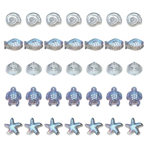 FSSTUD Glasperlen mit Meeresmotiv, Schildkröte, Seestern, Muschelperlen, Kristallfisch, Schmuckherstellung, Perlen, Meeresschildkröte, Schnecke, Sommer, Strand, lose Perlen mit Löchern für Armband FSSTUD Glasperlen mit Meeresmotiv, Schildkröte, Seestern, Muschelperlen, Kristallfisch, Schmuckherstellung, Perlen, Meeresschildkröte, Schnecke, Sommer, Strand, lose Perlen mit Löchern für Armband von FSSTUD