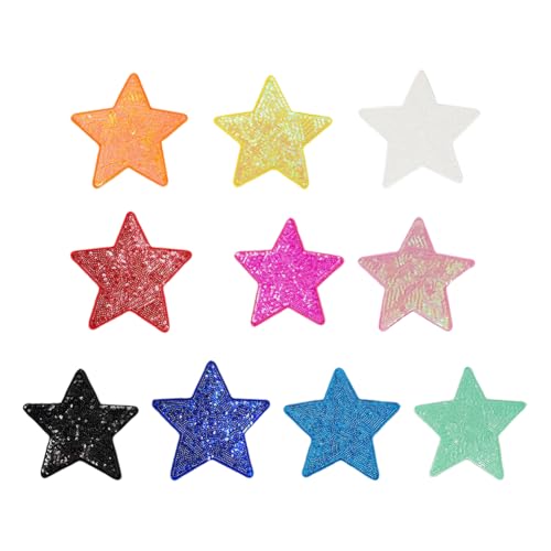 FSSTUD Glitzer-Pailletten-Stern-Aufnäher, Stickerei, zum Aufbügeln, bunt, glitzernd, Stern-Aufnäher, Applikationen, Verzierungen, Kleidung, Tasche, dekorative Flicken für Rucksäcke, Jeans, 6,5 x 6,5 FSSTUD Glitzer-Pailletten-Stern-Aufnäher, Stickerei, zum Aufbügeln, bunt, glitzernd, Stern-Aufnäher, Applikationen, Verzierungen, Kleidung, Tasche, dekorative Flicken für Rucksäcke, Jeans, 6,5 x 6,5 von FSSTUD