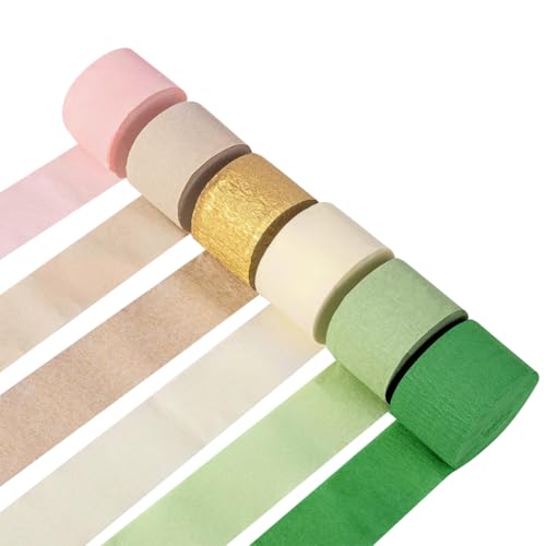 FSSTUD Krepppapier-Luftschlangen, mehrfarbig, Seidenpapier, Party-Luftschlangen, Hochzeit, Geburtstag, Hintergrund, Luftschlangen, Wald, hängende Dekorationen, mehrfarbig, 6 Rollen, 25 m x 4,5 cm FSSTUD Krepppapier-Luftschlangen, mehrfarbig, Seidenpapier, Party-Luftschlangen, Hochzeit, Geburtstag, Hintergrund, Luftschlangen, Wald, hängende Dekorationen, mehrfarbig, 6 Rollen, 25 m x 4,5 cm von FSSTUD