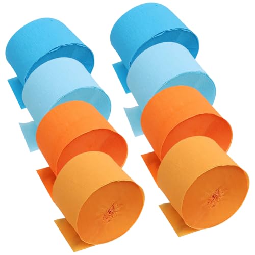 FSSTUD Krepppapierband, 4,5 cm x 25 m, 8 Rollen für Geburtstag, Seidenpapier, Luftschlangen, Hochzeit, Decke, hängende Luftschlangen, Urlaub, Party, Hintergrund, bunte Party-Hintergrunddekorationen FSSTUD Krepppapierband, 4,5 cm x 25 m, 8 Rollen für Geburtstag, Seidenpapier, Luftschlangen, Hochzeit, Decke, hängende Luftschlangen, Urlaub, Party, Hintergrund, bunte Party-Hintergrunddekorationen von FSSTUD