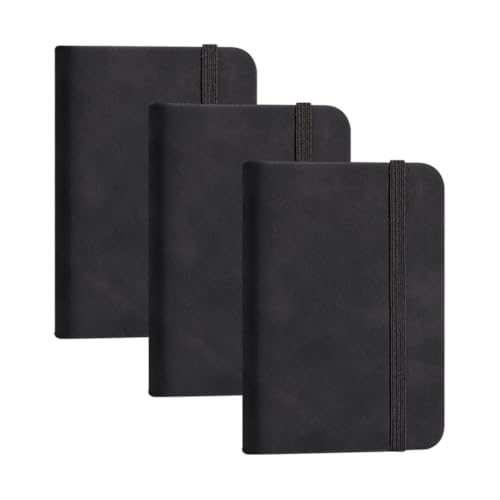 FSSTUD Mini-Notizbücher aus PU-Leder im Taschenformat, liniert, klein, tragbar, Schreibblöcke, Büro, Arbeit, Notizblöcke, Bücher mit elastischem Verschluss für Meetings FSSTUD Mini-Notizbücher aus PU-Leder im Taschenformat, liniert, klein, tragbar, Schreibblöcke, Büro, Arbeit, Notizblöcke, Bücher mit elastischem Verschluss für Meetings von FSSTUD