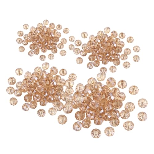 Facettierte Glasperlen, Kristallperlen, Schmuckherstellung, AB-Farbe, Bastelperlen, lose Perlen, rundes Freundschaftsarmband, Perlen für Halsketten, Ohrringe, Champagner, 970 Stück Facettierte Glasperlen, Kristallperlen, Schmuckherstellung, AB-Farbe, Bastelperlen, lose Perlen, rundes Freundschaftsarmband, Perlen für Halsketten, Ohrringe, Champagner, 970 Stück von FSSTUD