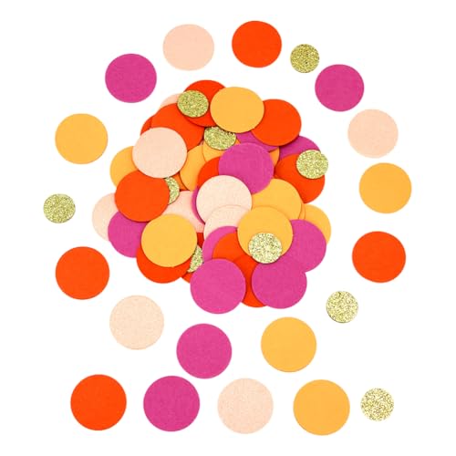 Glitzerkonfetti, Punkte, Kreise, Hochzeitstisch, Streukonfetti, kleine Brautparty, Pailletten, runde Konfettis, Streusel, Geburtstag, Papier, Pailletten, Verlobung, Party, Dekoration, bunt, 200 Stück Glitzerkonfetti, Punkte, Kreise, Hochzeitstisch, Streukonfetti, kleine Brautparty, Pailletten, runde Konfettis, Streusel, Geburtstag, Papier, Pailletten, Verlobung, Party, Dekoration, bunt, 200 Stück von FSSTUD