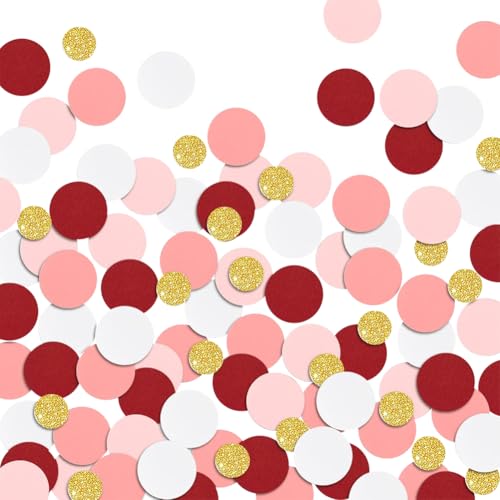 Glitzerkonfetti, Punkte, Kreise, Hochzeitstisch, Streukonfetti, kleine Brautparty, Pailletten, runde Konfettis, Streusel, Geburtstag, Papier, Pailletten, Verlobung, Party, Dekoration, bunt, 200 Stück Glitzerkonfetti, Punkte, Kreise, Hochzeitstisch, Streukonfetti, kleine Brautparty, Pailletten, runde Konfettis, Streusel, Geburtstag, Papier, Pailletten, Verlobung, Party, Dekoration, bunt, 200 Stück von FSSTUD