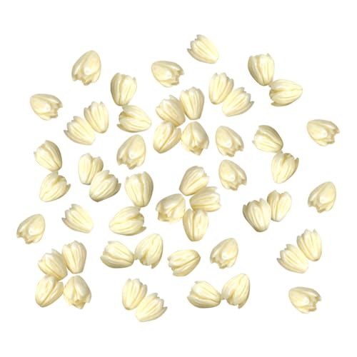 Große Jasmin-Perlen, lose Blumenform, Abstandshalter, Kunstharz, Kunststoffperlen, Blumen, DIY-Schmuckherstellung, Blumenperlen für Armbänder, Halsketten, 6 x 8 mm, 50 Stück Große Jasmin-Perlen, lose Blumenform, Abstandshalter, Kunstharz, Kunststoffperlen, Blumen, DIY-Schmuckherstellung, Blumenperlen für Armbänder, Halsketten, 6 x 8 mm, 50 Stück von FSSTUD