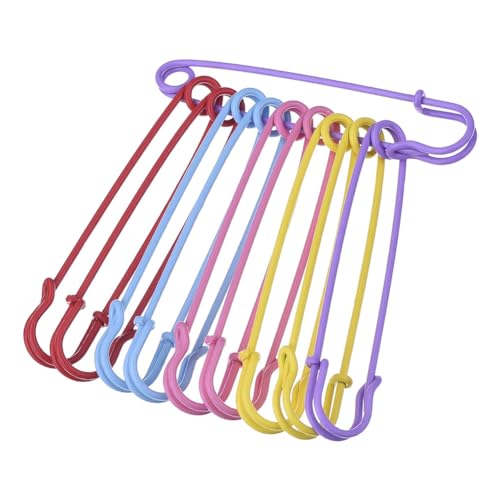 Große Metall-Sicherheitsnadeln, robuste Deckennadeln, lange Bastelarbeiten, Sicherheitsnadeln, Rock, Kiltnadeln, Stoffbefestigungsnadeln, große bunte Sicherheitsnadeln, Wanddekoration, 10 Stück Große Metall-Sicherheitsnadeln, robuste Deckennadeln, lange Bastelarbeiten, Sicherheitsnadeln, Rock, Kiltnadeln, Stoffbefestigungsnadeln, große bunte Sicherheitsnadeln, Wanddekoration, 10 Stück von FSSTUD