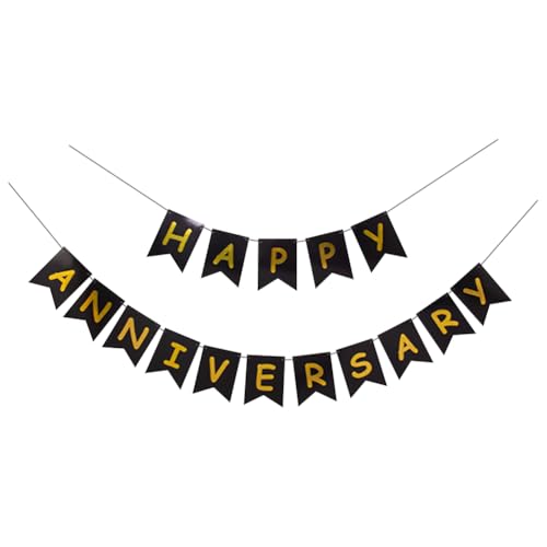 Happy Anniversary Party Bunting Banner Hanging Wedding Anniversary Banner Garland Photo Props Anniversaries Sign Garland Paper Letter Flag Banners for Birthday Ceremony Black Happy Anniversary Party Bunting Banner Hanging Wedding Anniversary Banner Garland Photo Props Anniversaries Sign Garland Paper Letter Flag Banners for Birthday Ceremony Black von FSSTUD