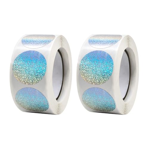 FSSTUD Holografische runde Aufkleber, Regenbogen, Vinyl, wasserdicht, wiederverwendbar, für Erwachsene, für drinnen und draußen, 1000 Stück FSSTUD Holografische runde Aufkleber, Regenbogen, Vinyl, wasserdicht, wiederverwendbar, für Erwachsene, für drinnen und draußen, 1000 Stück von FSSTUD