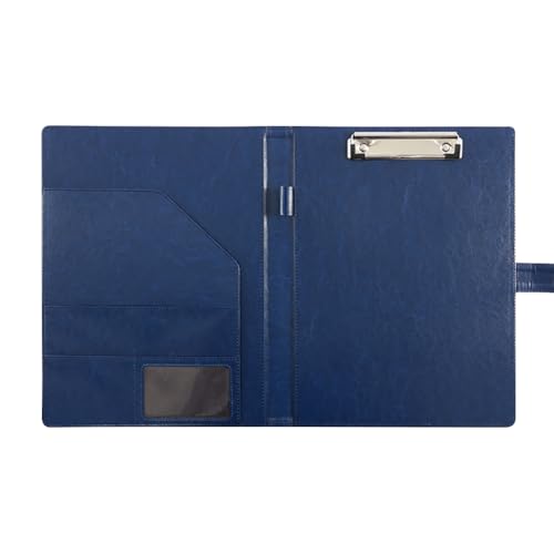 Kunstleder-Portfolio-Ordner mit Klemmbrett, professioneller Büro-Portfolio-Ordner mit Stifthalter, Interview, juristischer Dokumenten-Organizer mit Visitenkartenhalter, Schreibblock, Blau Kunstleder-Portfolio-Ordner mit Klemmbrett, professioneller Büro-Portfolio-Ordner mit Stifthalter, Interview, juristischer Dokumenten-Organizer mit Visitenkartenhalter, Schreibblock, Blau von FSSTUD