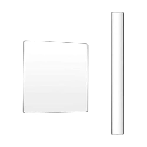 Polymer-Ton-Werkzeuge, solide Acryl-Tonrolle, klein, transparent, Acrylplatte, Ton, Formwalze, antihaftbeschichtet, Modellierwerkzeuge, Kunststoff-Plexiglas-Platte zum Basteln, 2 Stück Polymer-Ton-Werkzeuge, solide Acryl-Tonrolle, klein, transparent, Acrylplatte, Ton, Formwalze, antihaftbeschichtet, Modellierwerkzeuge, Kunststoff-Plexiglas-Platte zum Basteln, 2 Stück von FSSTUD
