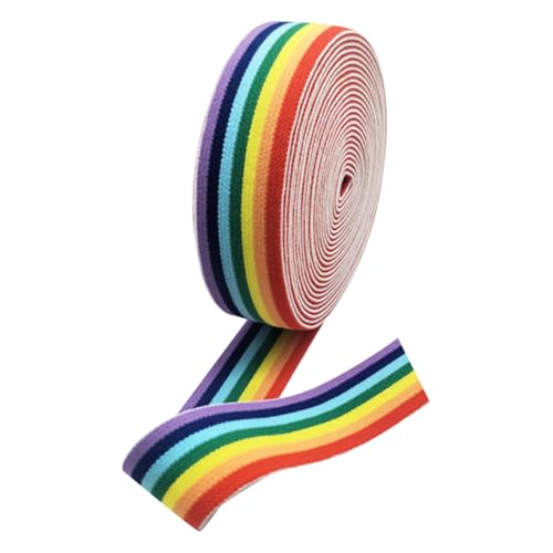 Ripsband, 45 m breit, Polyester, Regenbogenband, gestreift, doppelseitig, Stoffband, Geschenkverpackung, Streifenband, buntes Nähband für Bastelarbeiten, 45 m Ripsband, 45 m breit, Polyester, Regenbogenband, gestreift, doppelseitig, Stoffband, Geschenkverpackung, Streifenband, buntes Nähband für Bastelarbeiten, 45 m von FSSTUD